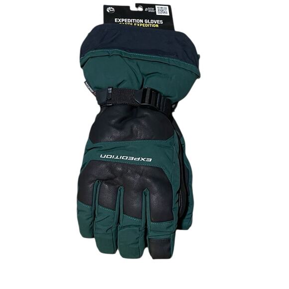 Ski-Doo NEW Expedition Unisex Size Small Gloves Army Green Riding Snowmobile - Picture 4 of 8